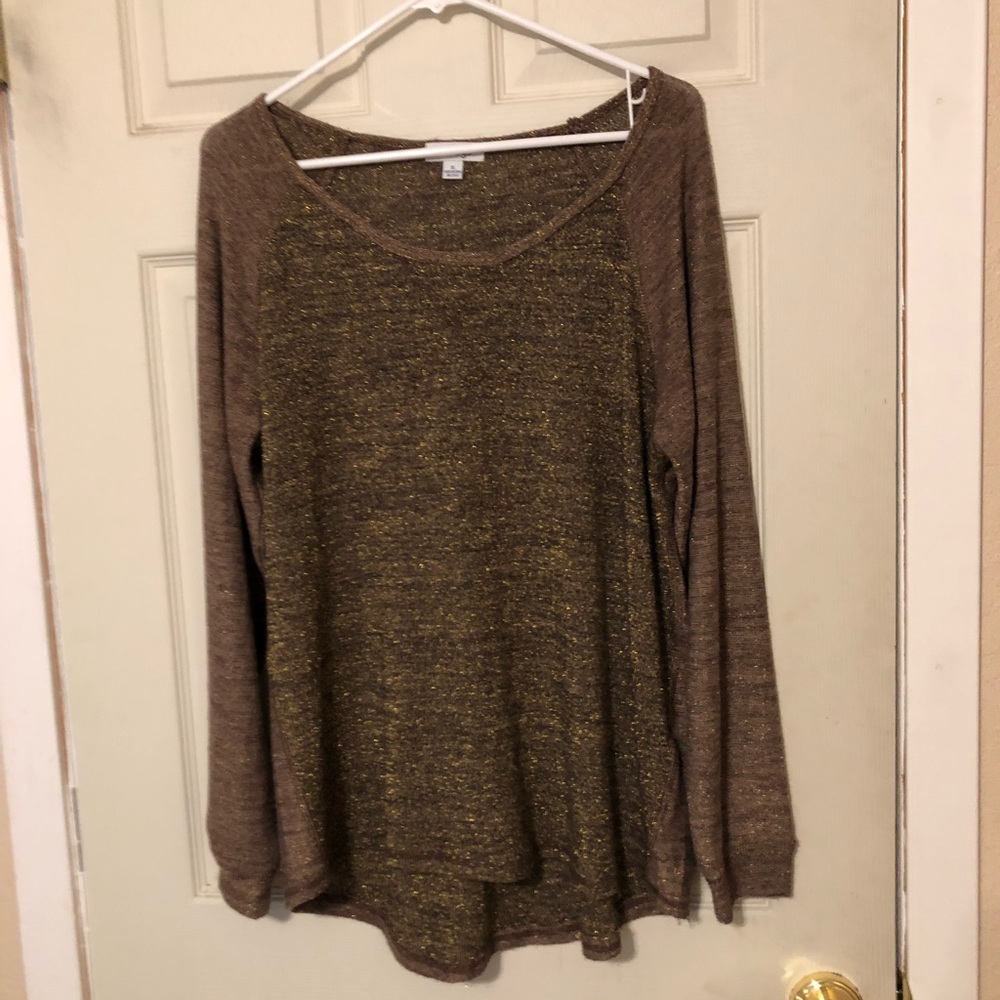 Two for price of one metallic tops, Gold & Bronze